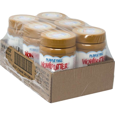 Wowbutter Peanut Free Spread Jars Creamy 17.6 oz., PK6 20100